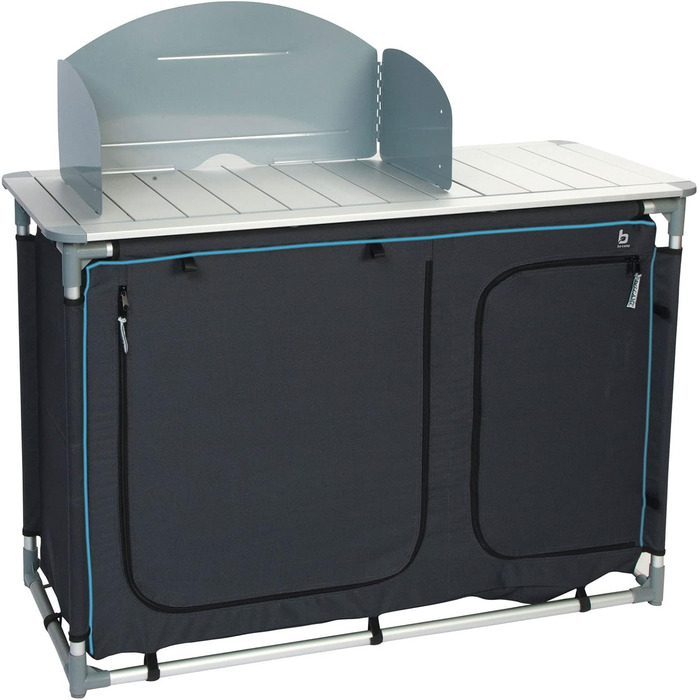 Кемпінговий кухонний ящик для подорожей, складна шафа, вітрозахисна раковина з алюмінію