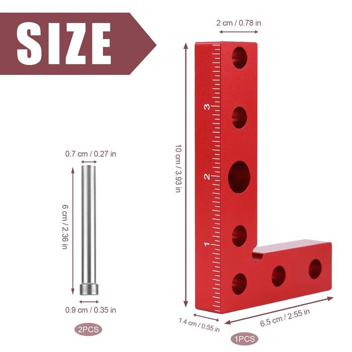 Інструмент під прямим кутом, 90 Точний центрошукач з 2 шт. дюбелів, міні-інструменти для ігажування, столяра, верстатника, швидке нанесення осьових ліній
