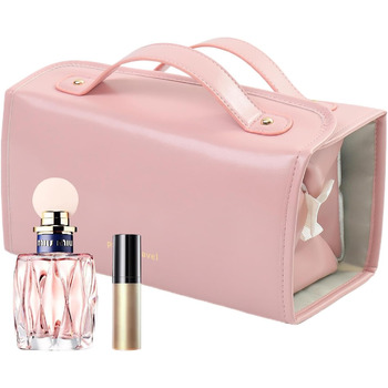 Організатор для макіяжу - дорожня косметичка тримач для пензлика для макіяжу для подорожей косметички зі знімними прозорими відділ