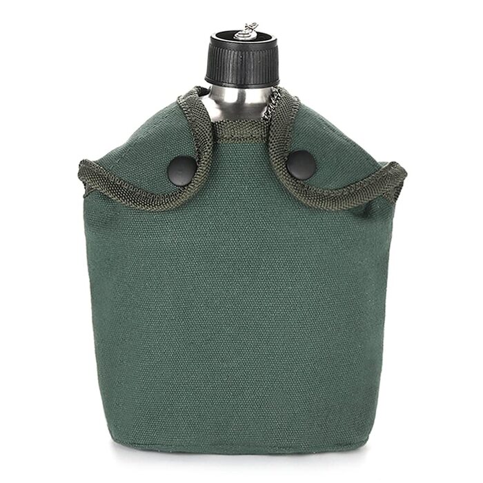 Набір з 2 пляшок для води з нержавіючої сталі об&39ємом 1000 мл та 600 мл з кришкою для активного відпочинку, кемпінгу, походів та подорожей