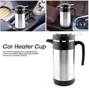 Автомобільний чайник, нержавіюча сталь 12В автомобільна чашка для підігріву кави чай термос чашка для підігріву води чайник для по
