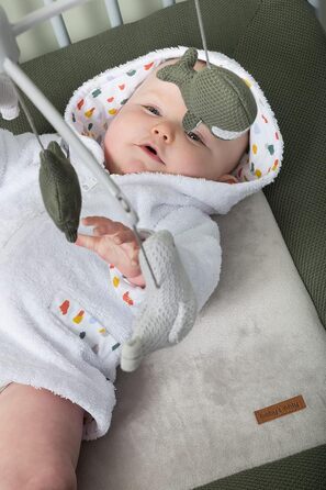 Мобіль Baby's Only Music Mobile Baby Animals, в'язані фігурки, Old Pink