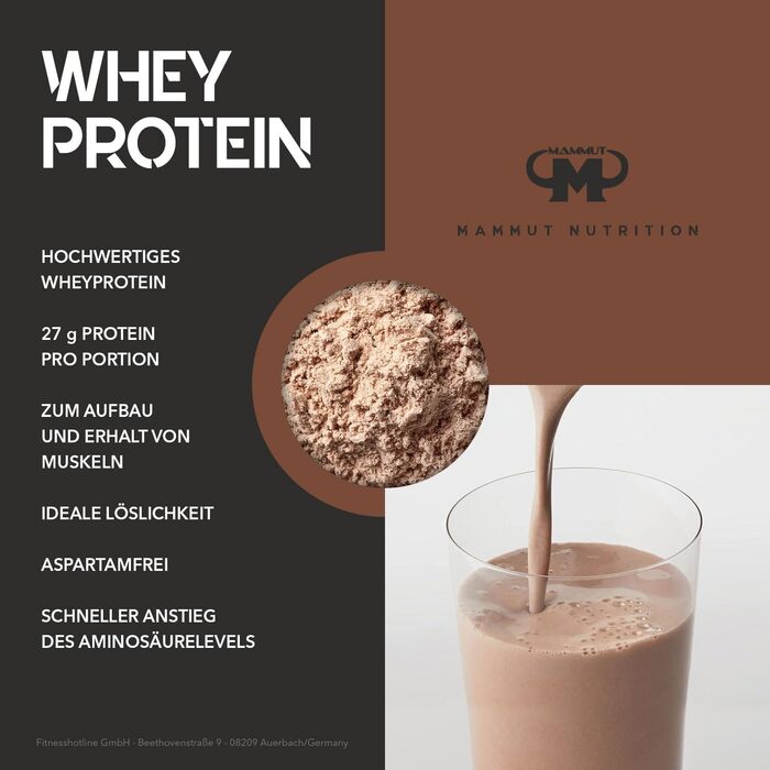 Протеїн Mammut Nutrition Whey Protein, Chocolate, 1 кг