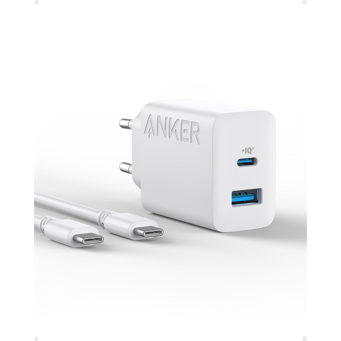 Зарядний пристрій Anker 20 Вт USB C, адаптер живлення iPad, адаптер живлення для швидкого заряджання USB, зарядний пристрій для iP