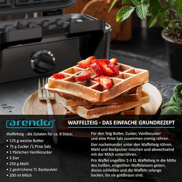 Бутербродниця 3в1 вафельниця контактна гриль зі знімними пластинами - з антипригарним покриттям - Не містить бісфенолу А - контроль температури - Бутербродниця - Бутербродниця