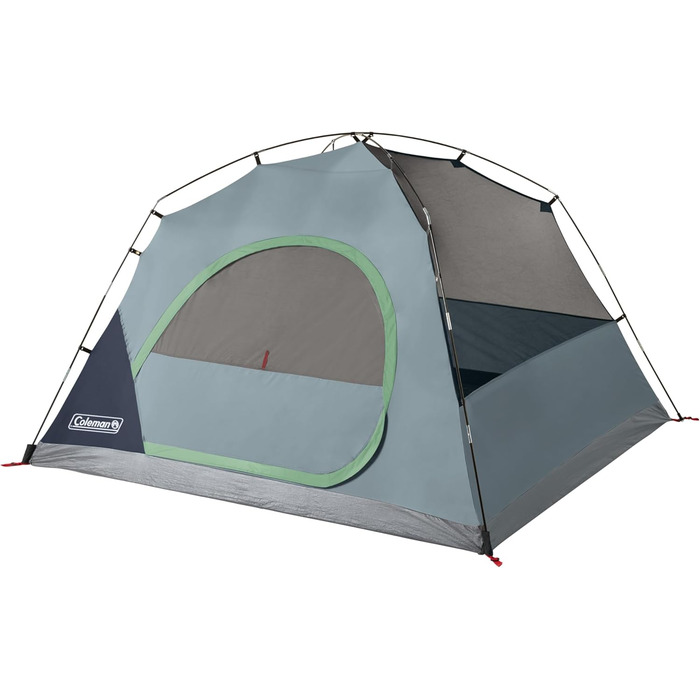 Намет Coleman Skydome 4 особи – швидке встановлення, WeatherTec, 3 сезони, синій, 2,4 × 2,1 м