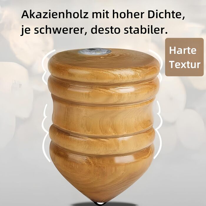 Дерев’яна дзиґа з батіжком Vyloky (XL)