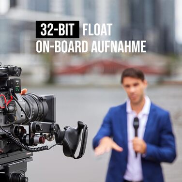 �DE Interview PRO Бездротовий ручний конденсаторний мікрофон з капсулою мовної якості та 32-бітним вбудованим записом для створенн