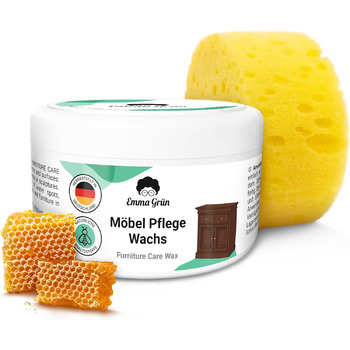 Безбарвний для полірування меблів 500 мл З БДЖОЛИНИМ ВОСКОМ - Меблевий віск безбарвний для догляду за меблями Водостійкий - Антикв