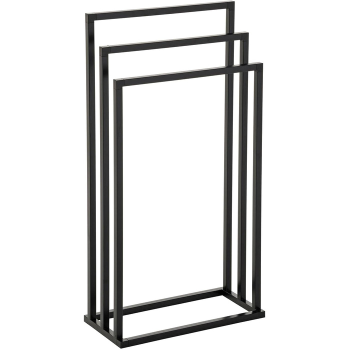 Рушникосушка KUNO, вішалка для рушників, з 3 рушникосушками, з металу, чорна