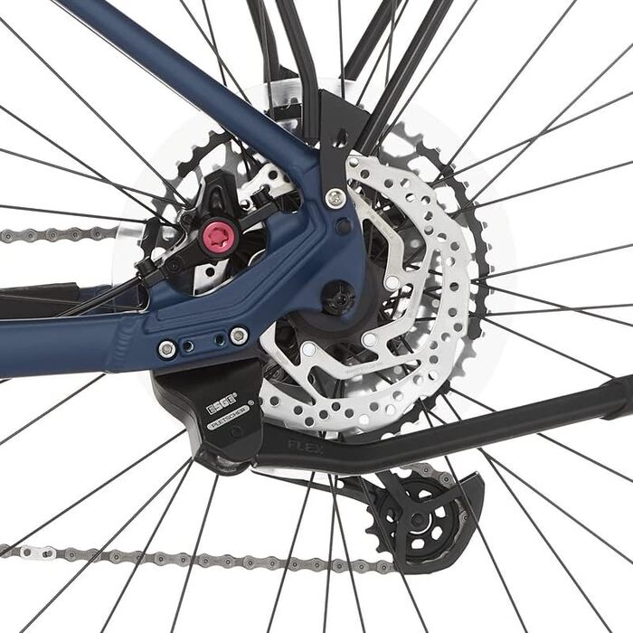 Електричний велосипед для чоловіків та жінок, двигун із середнім приводом 90 Нм, акумулятор 36 В, насичений синій 45 см - 711 Втгод, 8.0i