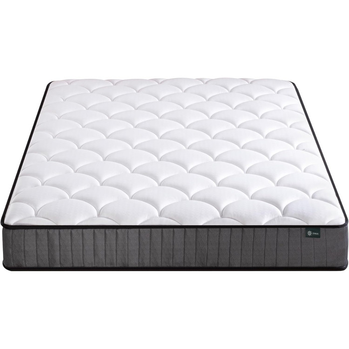 Двомісний матрац ZINUS пружинний та з піни з ефектом пам&39яті 135 x 190 см висота 15 см середньої жорсткості гібридний матрац, що підтримують шкіру ортопедичний пружинний матрац з підтримкою тіла двоспальний (135 x 190 см) білий