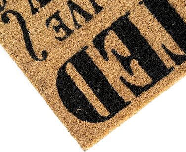 Килимок для дверей із ігрового контенту One Piece Wanted для Netflix, коричнево-чорний, виготовлений з кокосового волокна, ПВХ-підкладка. Різнокольоровий.