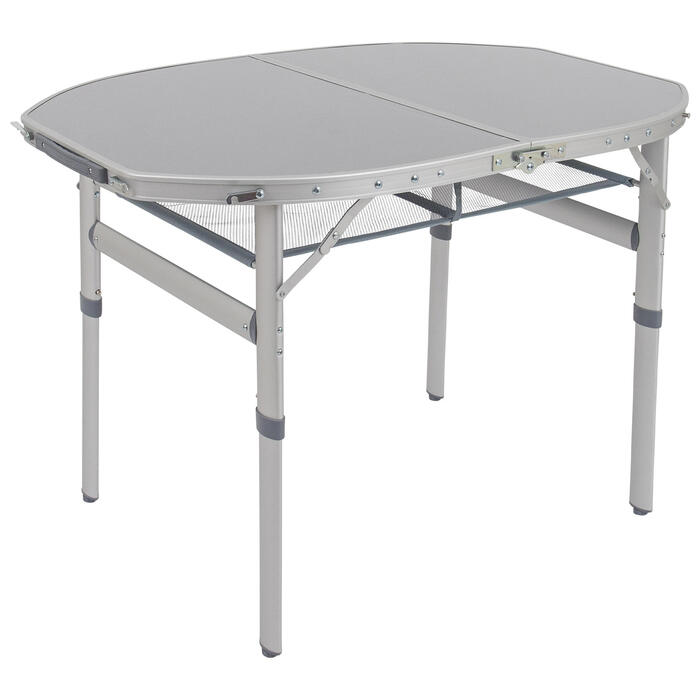 Стіл Bo-Camp Premium Oval 100x70 cm Grey (1404424)