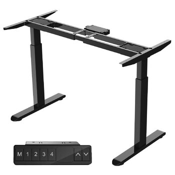 Регульована по висоті рама столу AIMEZO з 2 двигунами, електрична рама столу з 2 напрямками, регулювання висоти, функція пам&39яті та запобігання зіткненням, чорна - 2