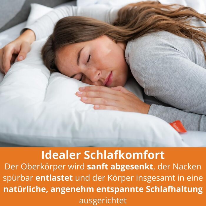 Подушка для сну на животі 80x80 см, плоска подушка для сну на животі, подушка для підтримки шиї, подушка для сну на животі, багатофункціональна подушка 80 x 80 см, зроблено в ЄС, Oeko-Tex, можна прати