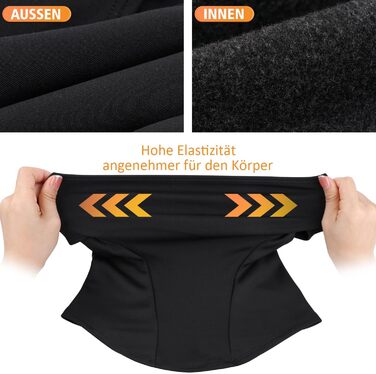 Зимова балаклава, 2 шт., для чоловіків та жінок, вітрозахисна термомаска для обличчя/лижної маски для спорту на свіжому повітрі, велоспорту, катання на лижах, мотоцикла, велосипедів, один розмір, чорнийчорний