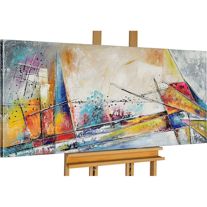 Моніка Мірафьорі I 100 РУЧНИЙ РОЗПИС I Картина Мінімалізм 140х70см Картина Ручний розпис Акриловий живопис Дуже великий акриловий