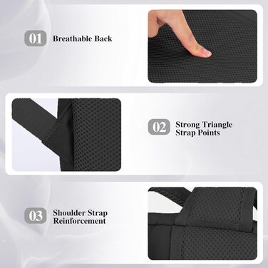 Рюкзак Easyjet для ручної поклажі, 45x36x20 см, рюкзак для подорожей у літаку, рюкзак для ноутбука 15,6 дюймів з USB-портом, дорожня сумка, ручна поклажа, робоча сумка для чоловіків та жінок, чорний