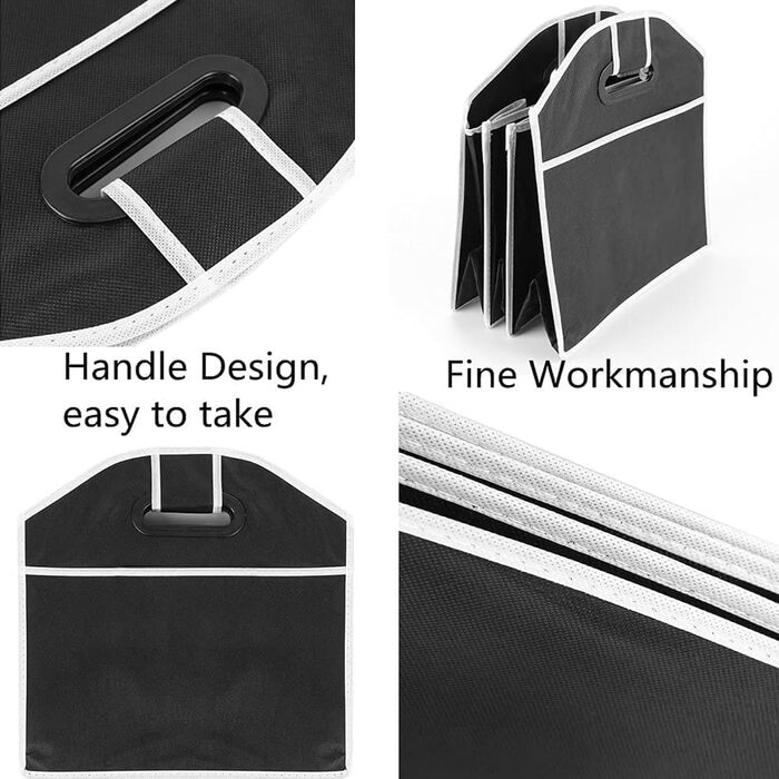 Органайзер для багажника, складаний контейнер з 3 відділеннями, короб для зберігання речей в авто, портативна водонепроникна сумка для багажника, автомобільні аксесуари, універсальний для позашляховиків, пікапів, фургонів