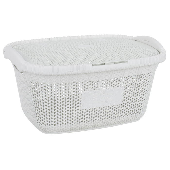 Кошик для білизни Violet Hous 1002 Виолетта WHITE 28 л (7195486)