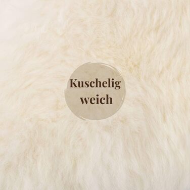 Овчина Hofbrucker, біла, велика, 110-120 см, натуральне хутро, екологічно дублене в Німеччині