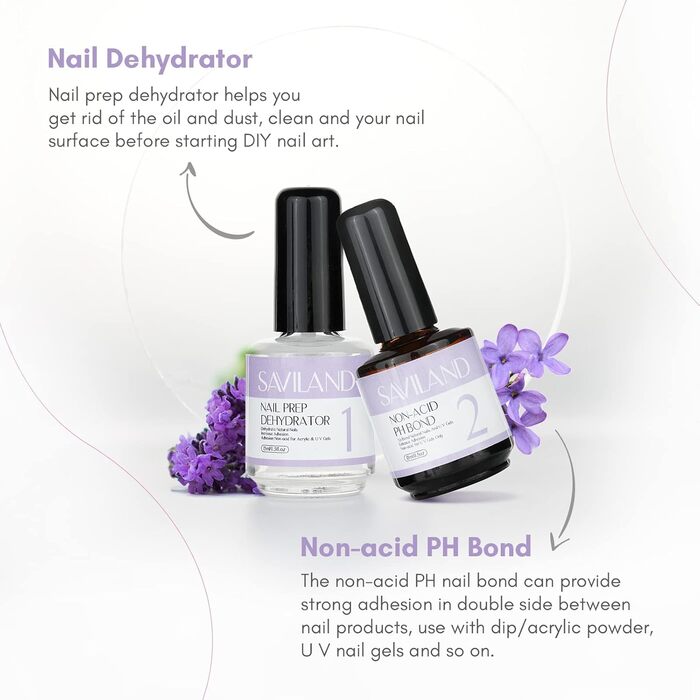 Набір акрилових рідин Saviland для моделювання нігтів