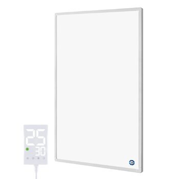 Інфрачервоний обігрівач потужністю 500 Вт з термостатом Настінний інфрачервоний обігрівач для 8-15 м Електричний обігрівач із захистом від перегріву Сенсорний термостат Сертифіковано TV та має 10-річну гарантію