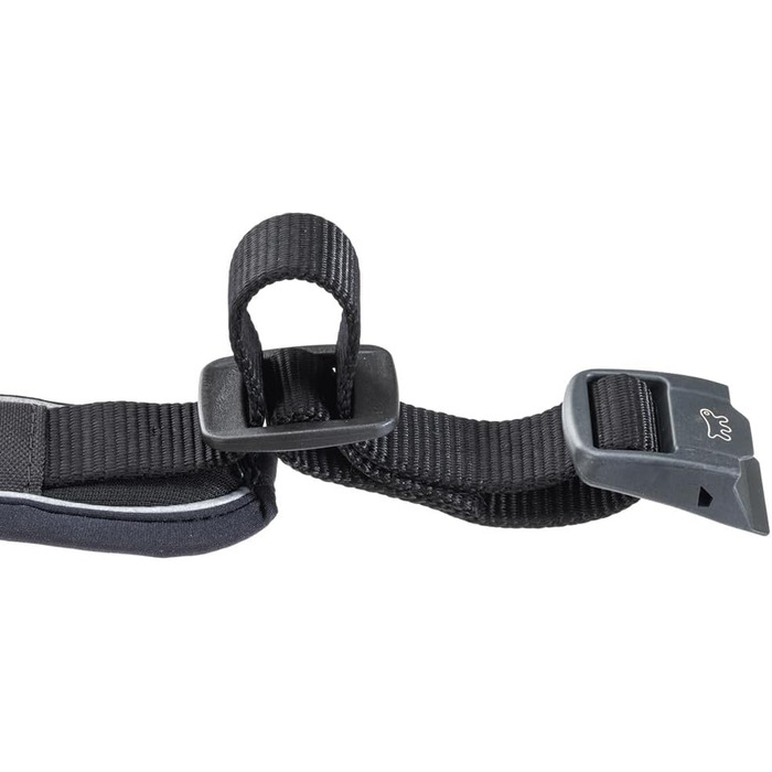 Нашийник для собак Ferplast Genius C25/55, світловідбиваючий, дихаючий, регульований, з магнітною застібкою та швидким роз'ємом, для великих порід, з м'якою підкладкою, чорний. Розмір шиї 45-55 см.