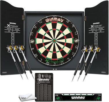 Мішень для дартсу WINMAU Xtreme, шафа та набір для дартсу з аксесуарами