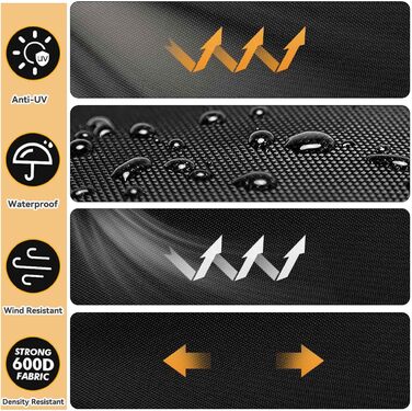 Пилозахисна кришка аерофритюрниці, термостійка, водонепроникна та пилонепроникна нейлонова кришка для фритюрниці, підходить для NinjaAF400EUCP/AF400EU/AF451EU/AF300EU