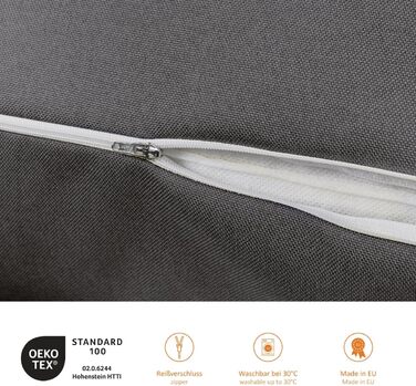 Подушка для спини Sleepling, клиноподібна подушка для ліжка та дивана, поперекова подушка, трикутна подушка для читання, пляжна подушка, подушка зі знімним чохлом, який можна прати, бічна кишеня, ширина 70 см, темно-сіра 70 x 40 x 20 см