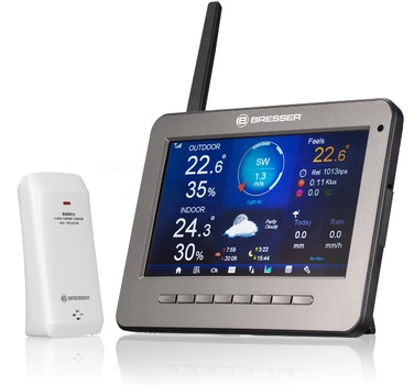 Метеостанція Bresser Professional WIFI HD TFT Colour Weather Center 7-in-1 Sensor (7003500)