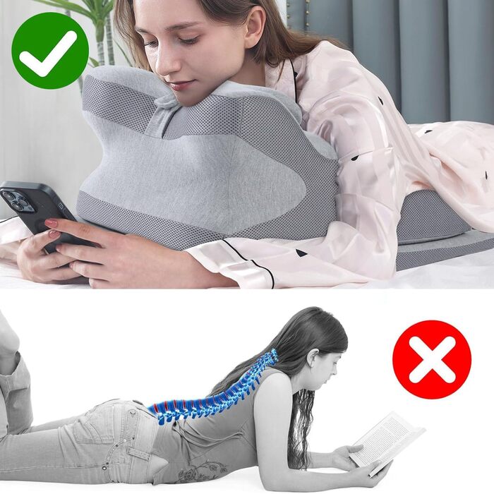 Клиноподібна подушка для ліжка та дивана, подушка для читання з піни з ефектом пам&39яті, ергономічна подушка для спини, шиї та ніг, подушка для рефлюксу, подушка для ніг з чохлом, який можна прати, для ліжка, дивана, сидіння, сну та читання