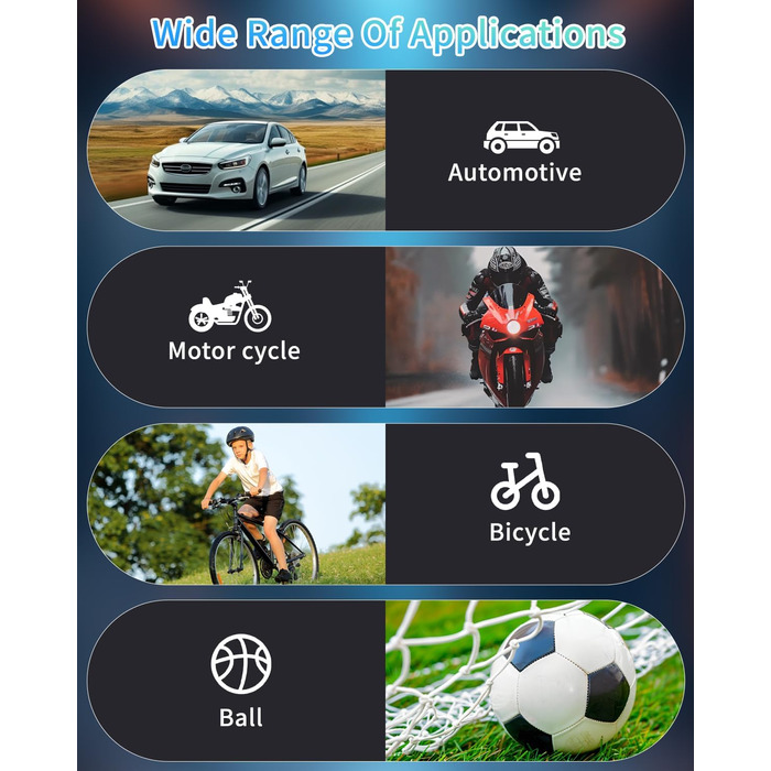 Електричний повітряний насос, автомобільний компресор, 154x73x52 мм, 10.3 бар / 150 PSI, ABS-пластик, сріблясто-сірий/чорний