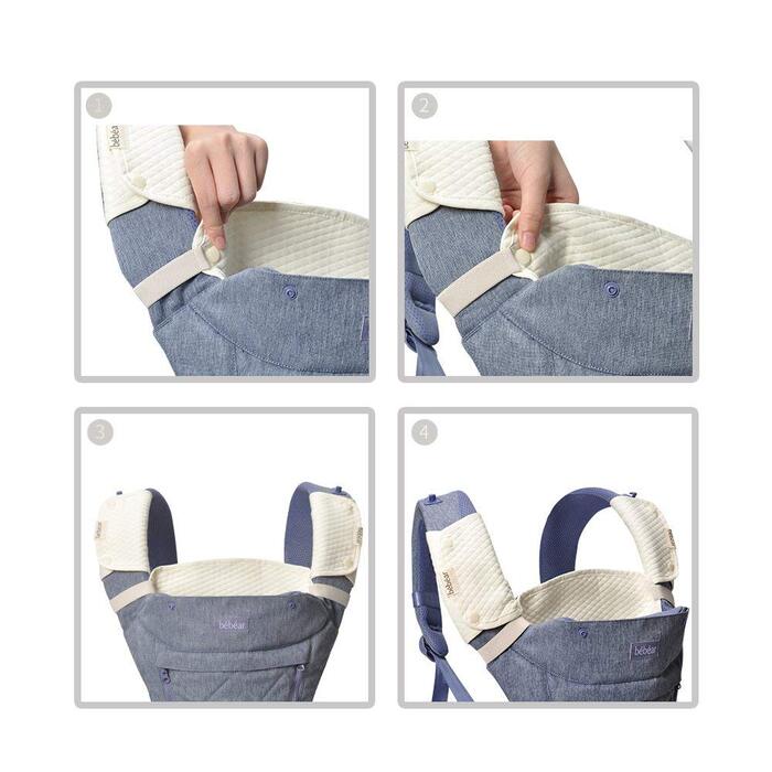 Подушка для прорізування зубів для дитячої переноски, 100 бавовняний нагрудник для переноски від новонародженого до малюка, 3 шт.