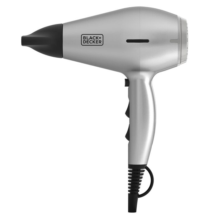 Фен для волосся з іонізацією BLACKDECKER BXHDA2400E, 2400 Вт, 2 швидкості, 3 температурні режими, холодний обдув, знімний фільтр