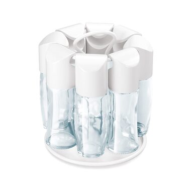 Стійка для спецій Metaltex Spice-8 білого кольору