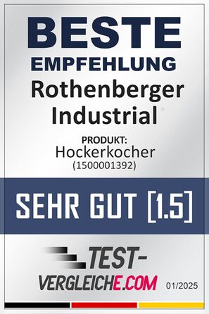 Промисловий газовий пальник ROTHENBERGER з газовим шлангом 1,5 м та регулятором тиску для кемпінгу та відпочинку на природі (тільки для зовнішнього використання), для підключення до пропанових балонів, 1500001392