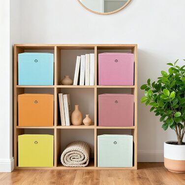 Складних коробок для зберігання, органайзери для гардеробу, органайзери для шаф, коробки для зберігання тканини, коробки-органайзери, складні коробки, коробки для зберігання одягу без кришок (6 кольорів), 6