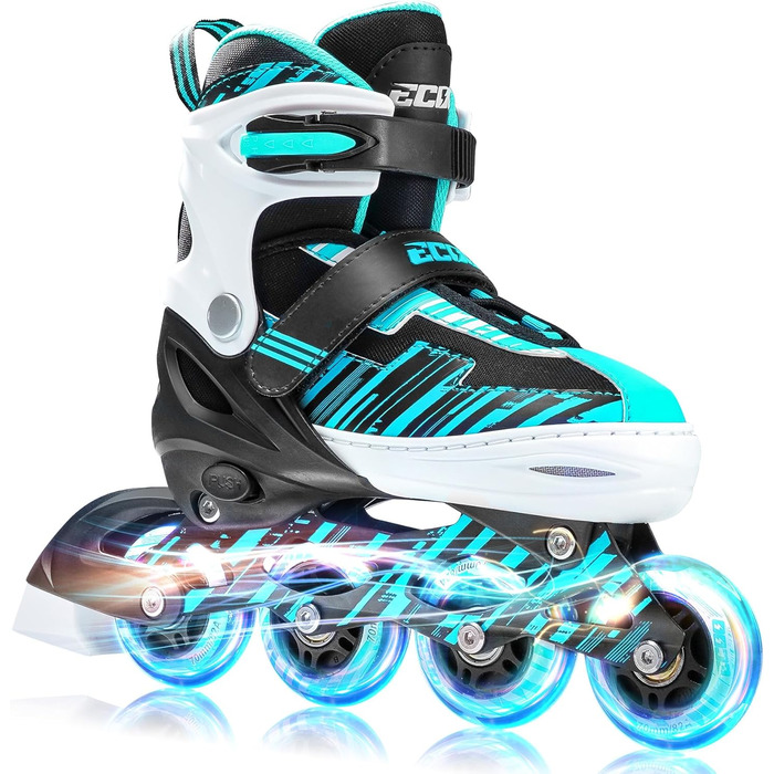 Регульовані роликові ковзани для хлопчиків та дівчаток з колесами, що світяться, роликові ковзани для дітей віком 4-12 років, жіно
