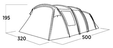 Намет п'ятимісний Easy Camp Hamra 5 (120495)