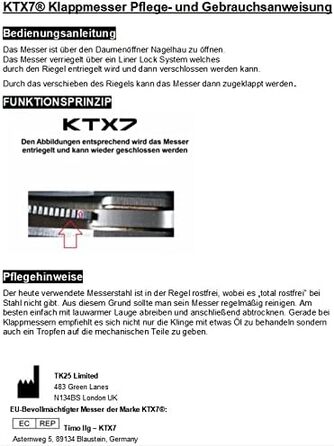 Ніж складаний Кишеньковий ніж M2, чорний, 7