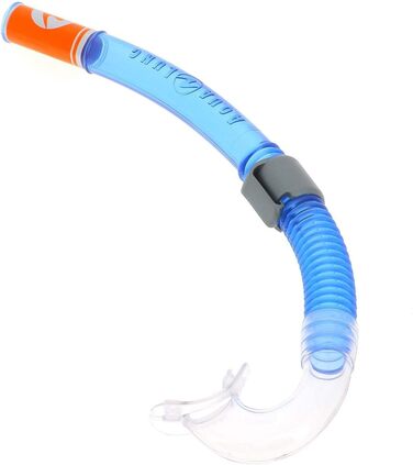 Маска для дайвінгу трубка для дайвінгу, водних видів спорту та снорклінгу для дітей віком від 4 років із захистом від ультрафіолету, один розмір, синій/помаранчевий