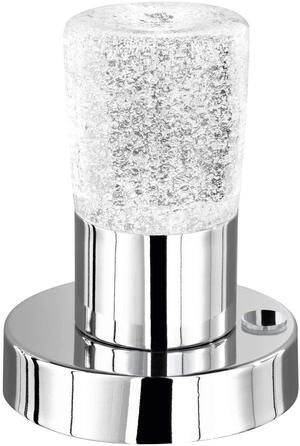 Настільна LED-лампа Trio Cristo 529690100, метал хром, кришталеве скло з бульбашками повітря, LED 4,3 Вт, 4-ступінчастий сенсорний диммер
