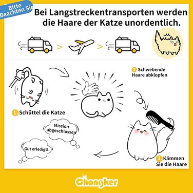 Плюшева іграшка Chongker, реалістичний чорний кіт, ручна робота, 36 см