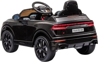Дитячий автомобіль - Електромобіль Audi RS Q8 - ліцензійний - акумулятор 12V7A та 2 двигуни - 2.4Ghz MP3 шкіра Єва (чорний)