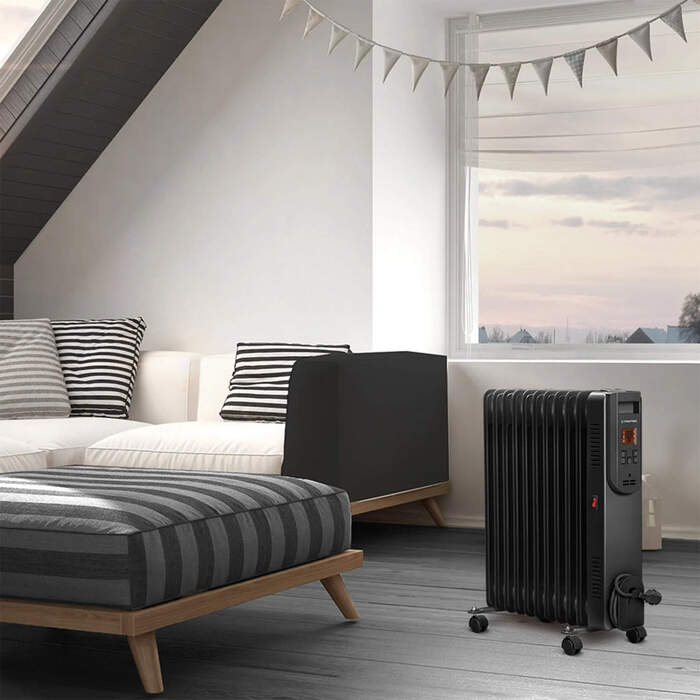Обігрівач масляний Trotec TRH 25 E 2500W Black (1410000720)