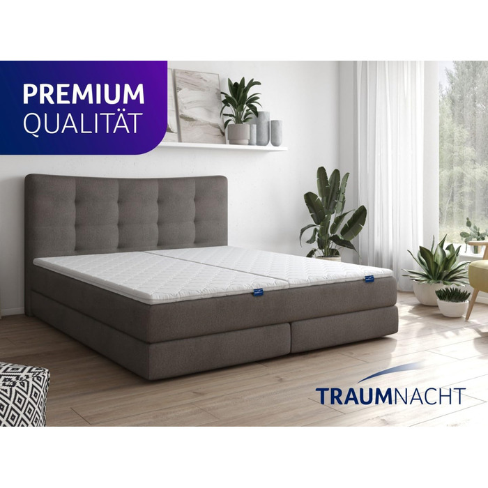 Ортопедичний наматрацник Traumnacht, з комфортною пінополіуретановою серцевиною, сертифікований Oeko-Tex, 140 x 200 см, виготовлений за німецькими стандартами якості. Піна Comfort 140 x 200 см