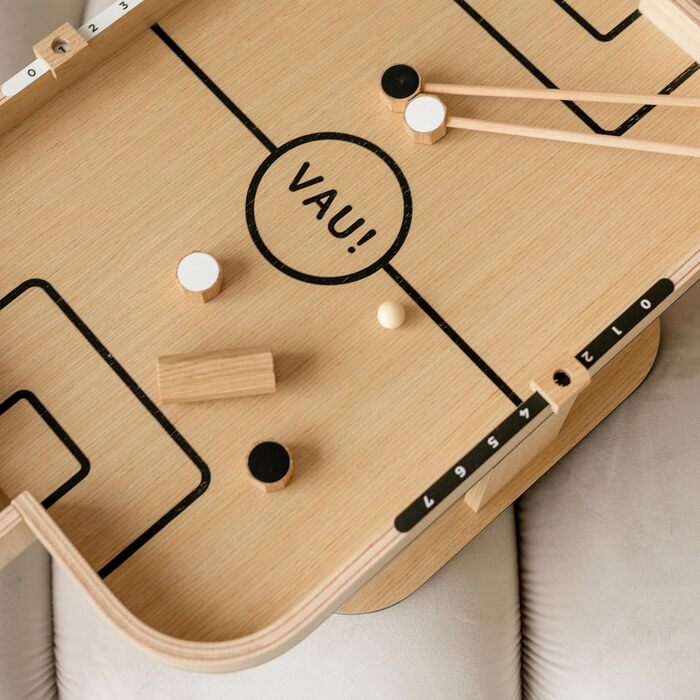 Міні-стіл для аерохокею VAU магнітний дерев&39яний настільний футбол для дітей та дорослих екологічно чисті настільні ігри без екрану ручної роботи, міцний, без пластику